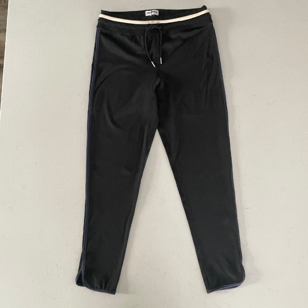 Women's WKND NATION tux blue track style pants Size L NWT